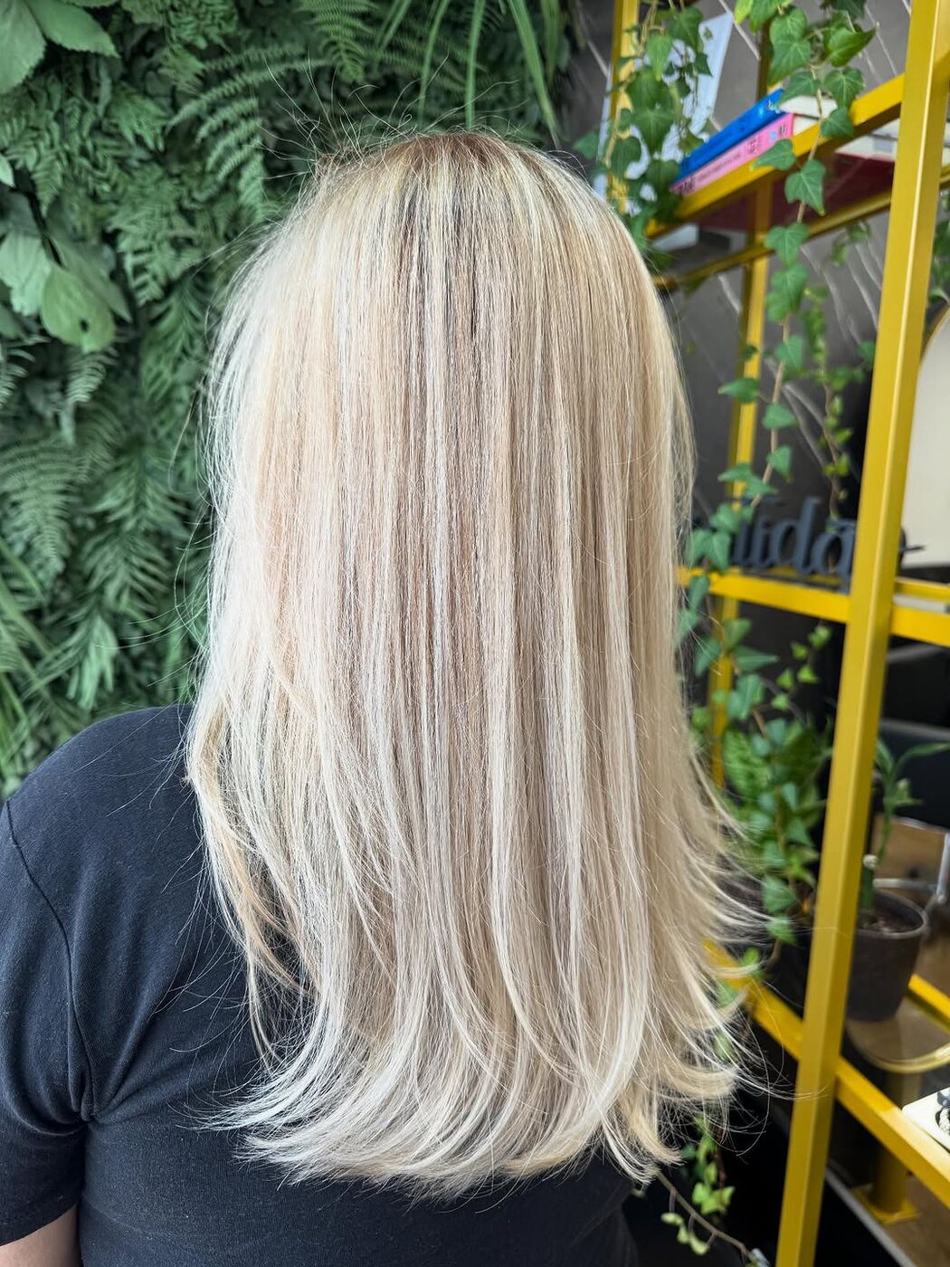 Trabalho de loiro platinado